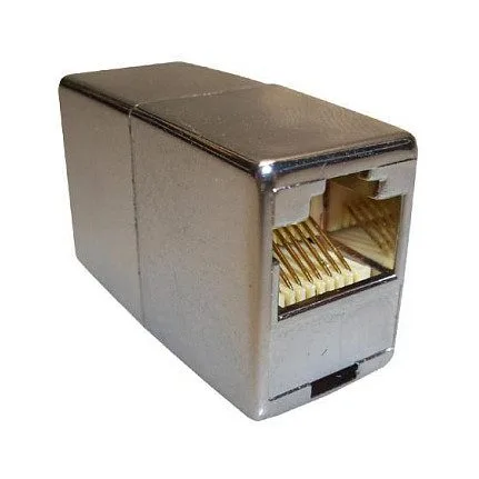 RJ45 Inline Coupler, Cat.5e, shielded, mini type — image 1