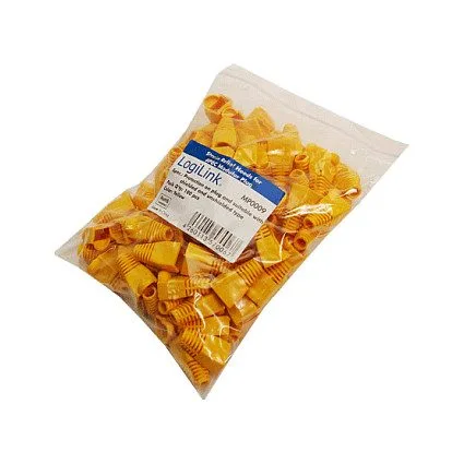 Modular RJ45 Plug Cable Boot 5.8mm, yellow, 100 pcs. — image 1