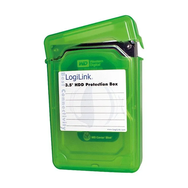 3,5" HDD protection box for 1 HDD, green — image 2