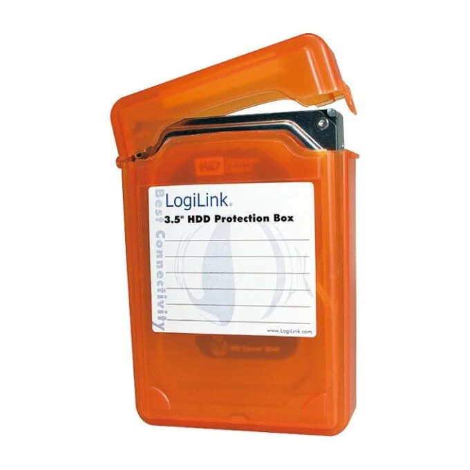 3,5" HDD protection box for 1 HDD, orange — image 2