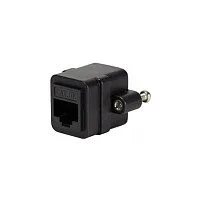 RJ45 Coupler w. mounting flange, 2*RJ45 socket, Cat.5e UTP — image 2