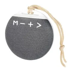 Portable BT 4.2 Speaker, fabric covering, round shape
