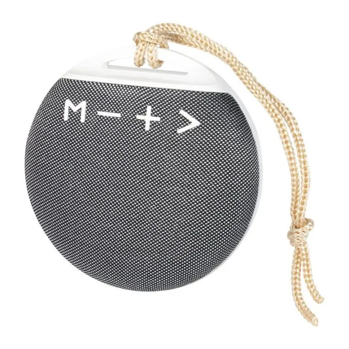 Portable BT 4.2 Speaker, fabric covering, round shape — image 1