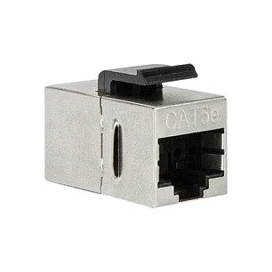 Keystone Coupler Cat.5e STP, 2xRJ45, metal, shielded — image 1