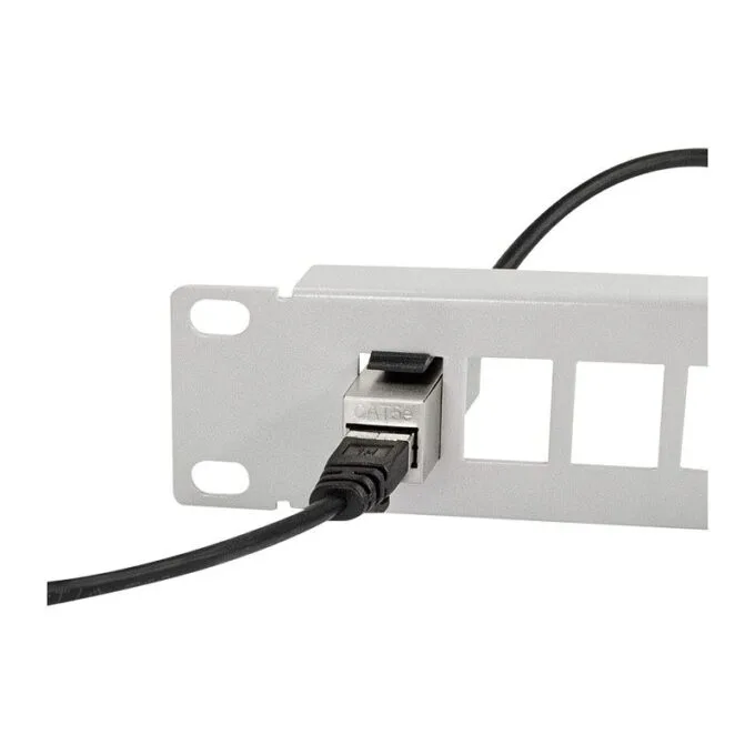 Keystone Coupler Cat.5e STP, 2xRJ45, metal, shielded — image 5