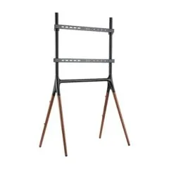 TV Floor stand, 4 walnutwood legs, 49"-70