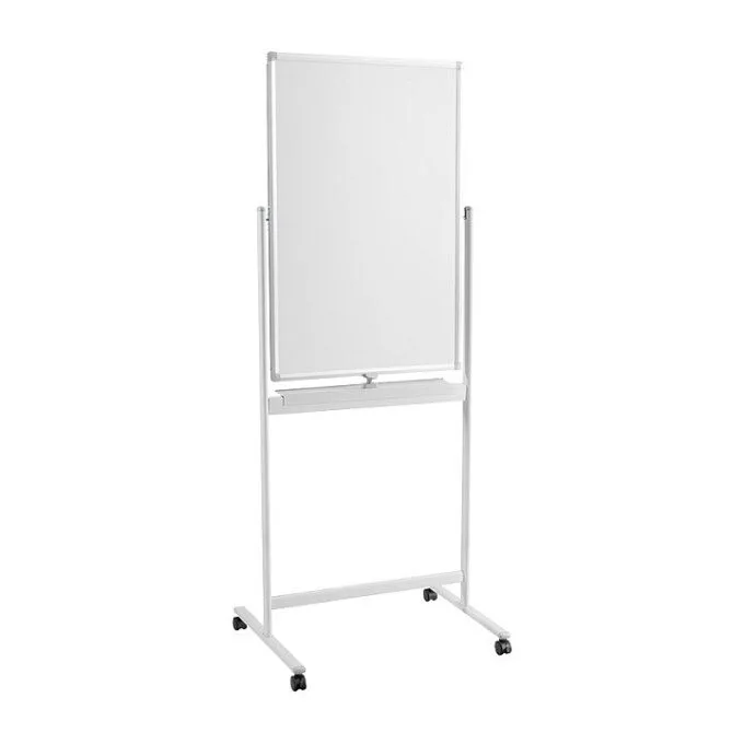 Dry Erase Whiteboard, mobile, double-sided, metal, 60x90cm — image 2