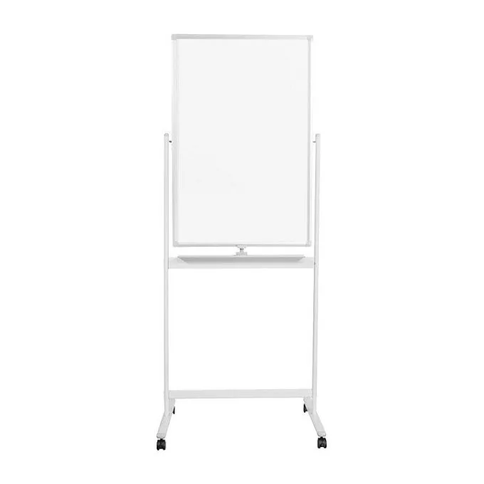 Dry Erase Whiteboard, mobile, double-sided, metal, 60x90cm — image 3