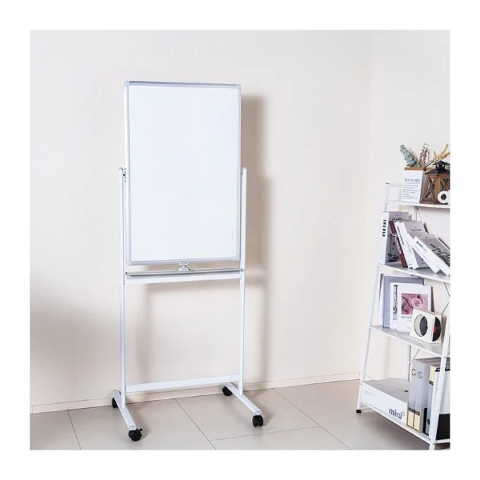 Dry Erase Whiteboard, mobile, double-sided, metal, 60x90cm — image 6