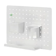 Pegboard, Wall-mounted, Office, 420x320mm, white