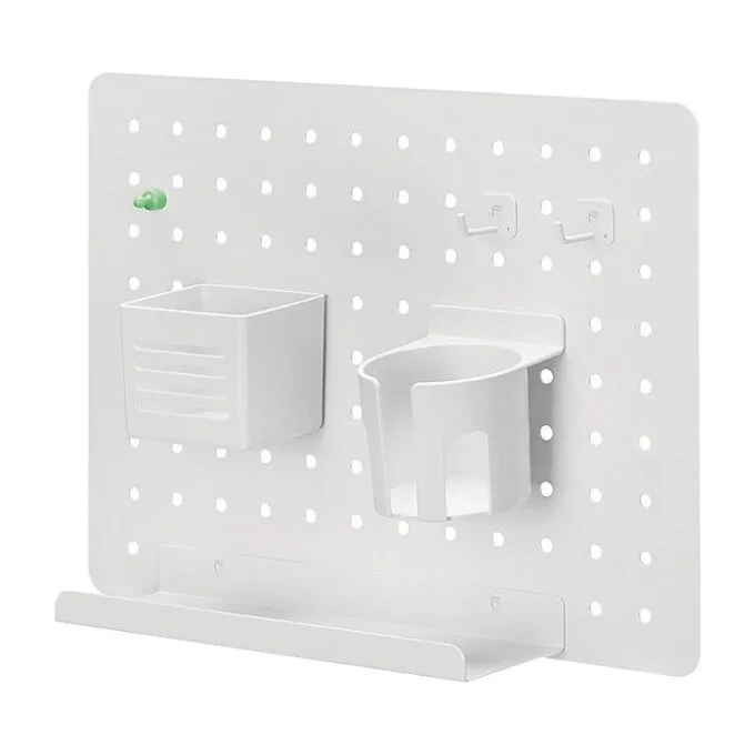Pegboard, Wall-mounted, Office, 420x320mm, white — image 1