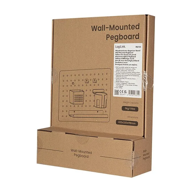 Pegboard, Wall-mounted, Office, 420x320mm, white — image 8