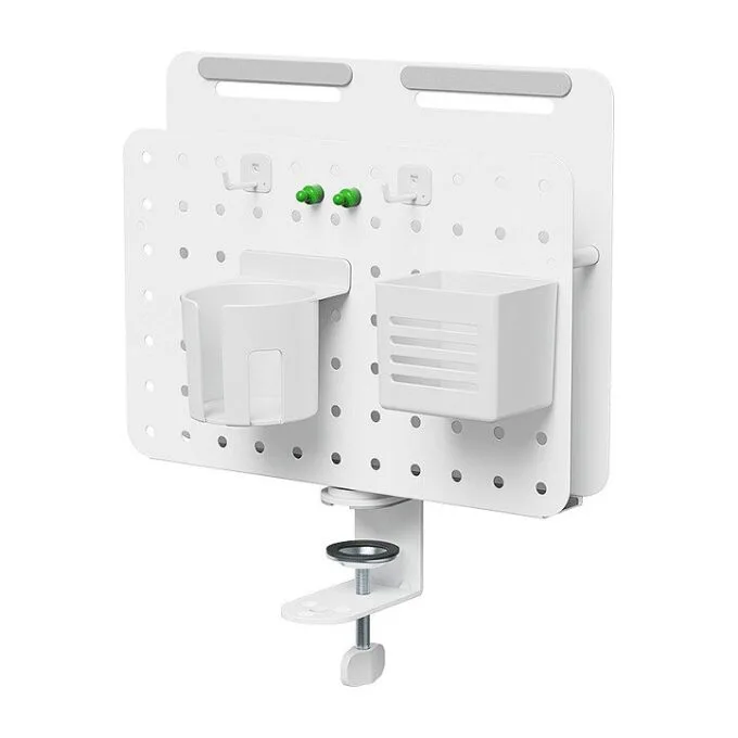 Pegboard, Clamp-on, Office, 362x445mm, rotating, white — image 1