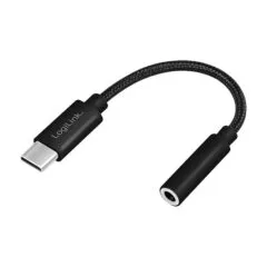 USB-C Audio cable, USB-C/M to 3.5 mm, TRRS, 0.13cm, black