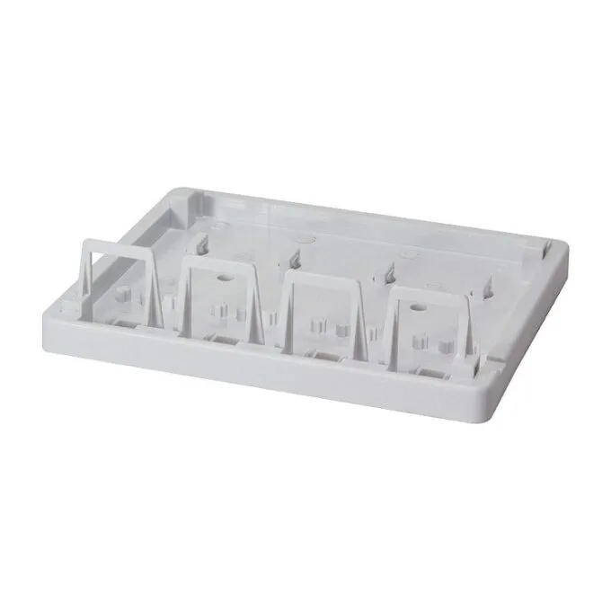 Keystone Surface Mount Box 4 Port, white — image 2