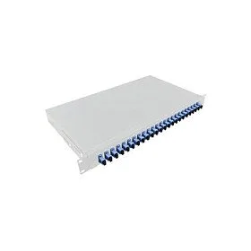 Fiber Front Panel 24 SC-Duplex or LC-Quad, light grey — image 1