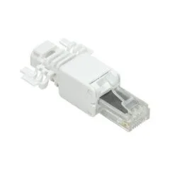 Modular Plug RJ45 Cat.6A, UTP, toolless, white