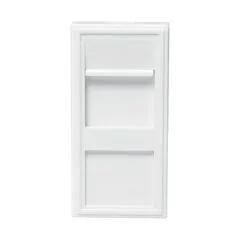 French faceplate modular insert 22.5*45 mm, white