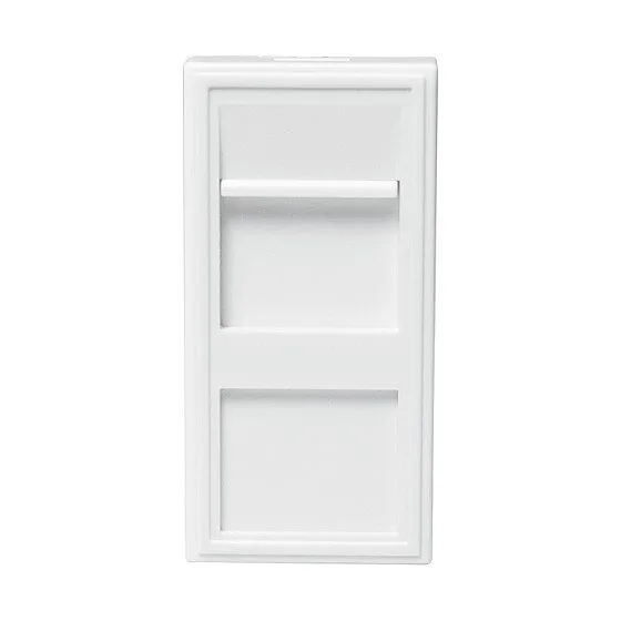 French faceplate modular insert 22.5*45 mm, white — image 1