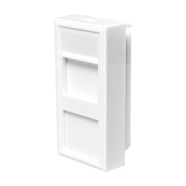French faceplate modular insert 22.5*45 mm, white — image 2