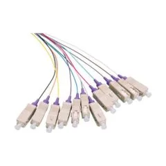 Fiber Pigtail Set 12 x SC OM4 2m, colored, violet connector