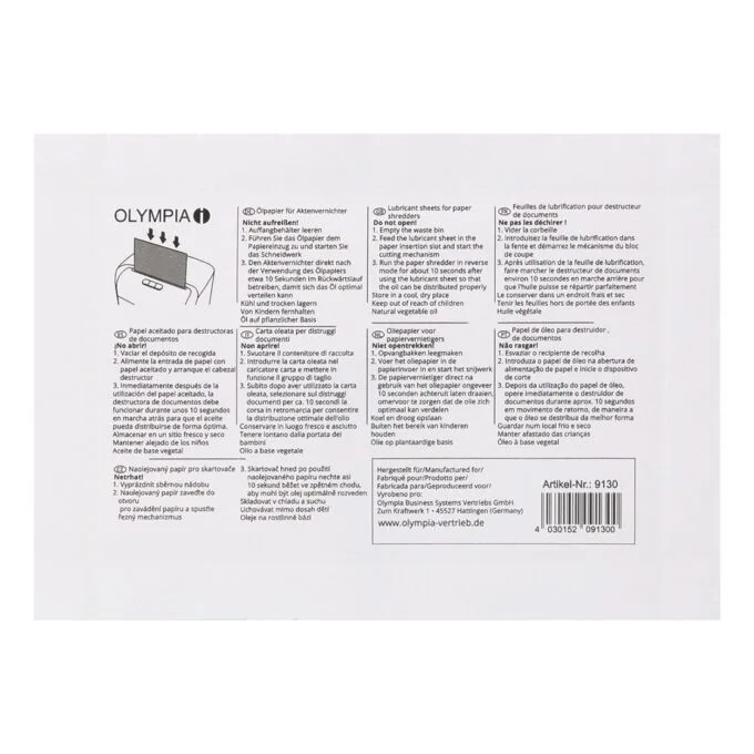 Olympia Ölpapier A5 12 Blatt — image 3
