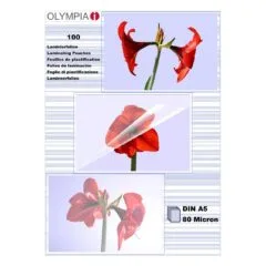 1x100 Olympia Laminierfolien DIN A5 80 micron 9167