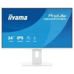 60,5 cm (23.8") 1920 x 1080 Pixel iiyama XB2497HSN-W1 16:9 Full HD IPS 1 ms 100 Hz DisplayPort HDMI USB-Hub Pivot Height VESA Speaker