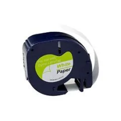 G&G Schriftband 12mm x 4m sw-ws komp. m. Dymo S0721520/ 91220