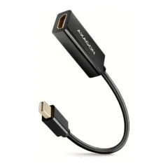 AXAGON RVDM-HI14N Mini-DisplayPort zu HDMI Adapter, 4K/30 Hz, 15 cm lang - schwarz