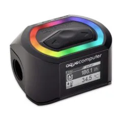 Aqua Computer Durchflusssensor high flow NEXT, OLED, 2x G1/4, RGBpx - schwarz