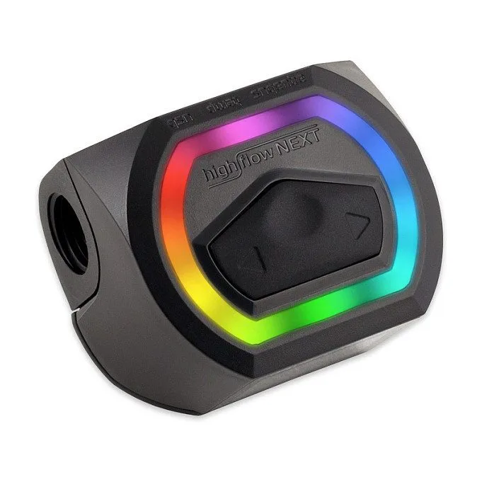 Aqua Computer Durchflusssensor high flow NEXT, OLED, 2x G1/4, RGBpx - schwarz — image 2