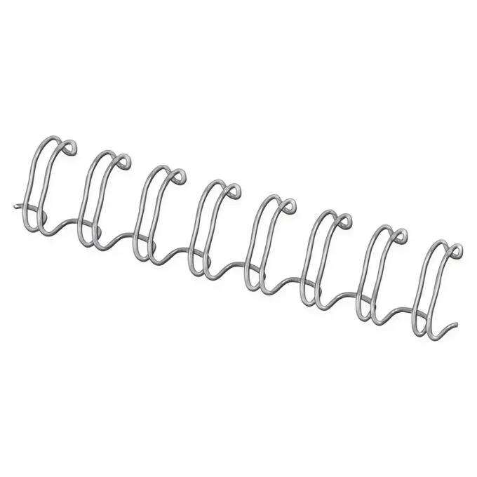 Drahtbinderücken silber 8mm 100er Pack — image 2