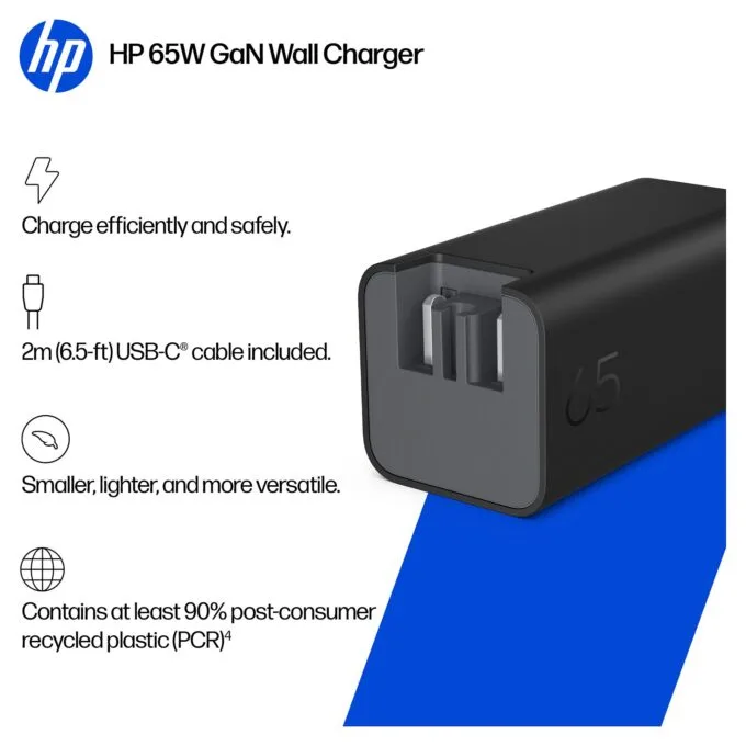 N HP 65W Gallium Nitride Wall Charger EURO — image 16