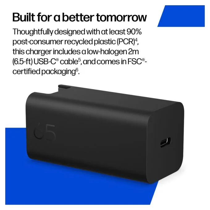 N HP 65W Gallium Nitride Wall Charger EURO — image 21