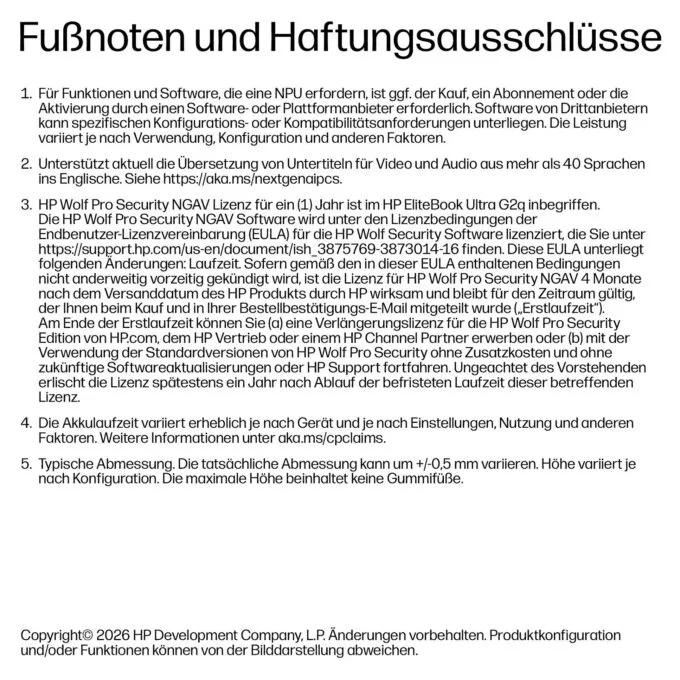 HP EliteBook 6 G2q Snapdragon X2P42100/16GB/512SSD/W11 Pro 1J Gar (DE) — image 10