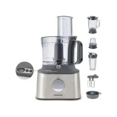 Kchenmaschine MultiPro Compact+ (silber, 800 Watt, integrierte Waage, Mixaufsatz und Blend-Xtract 2GO)