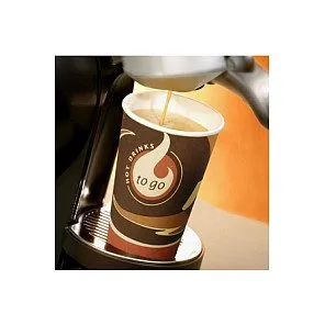 PAPSTAR Einweg-Kaffeebecher 8 cm 0,3 l braun — image 2