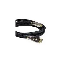 Python HDMI® 2.0 Kabel 4K2K Nylongeflecht schwarz 1,5m