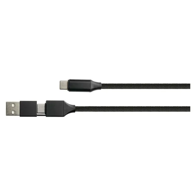 Python USB 2.0 Lade-und Datenkabel QC 3.0 PD 60W schwarz 1m — image 1