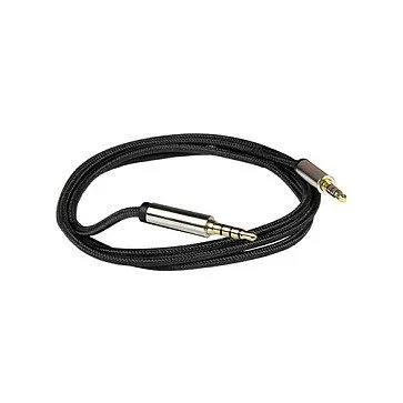 Python Audiokabel 4-pol. Klinkenstecker, schwarz 3m — image 3