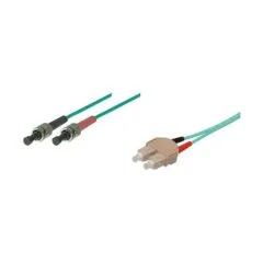 Patchkabel LWL Duplex OM3 (Multimode, 50/125) SC/ST, LSZH, austauschbare Polarität, 2m, Good Connections®