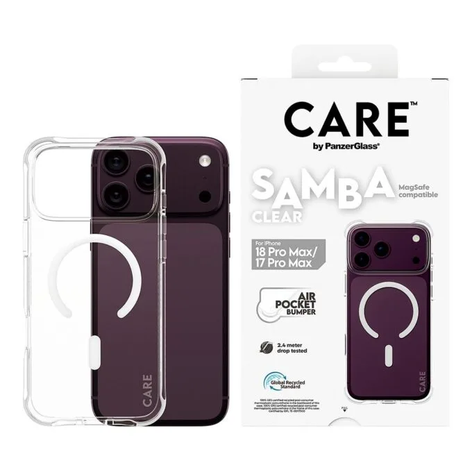 CARE by PanzerGlass Samba Case iP17/18 Pro Max Transpa. MS weiß — image 2