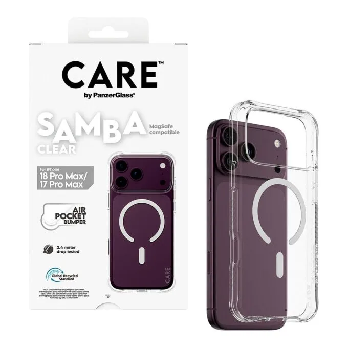 CARE by PanzerGlass Samba Case iP17/18 Pro Max Transpa. MS weiß — image 5