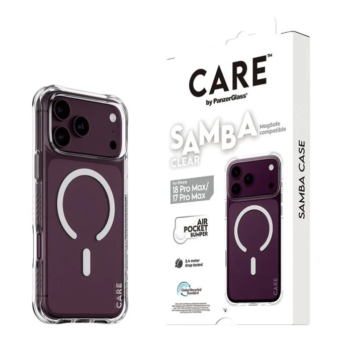 CARE by PanzerGlass Samba Case iP17/18 Pro Max Transpa. MS weiß — image 6