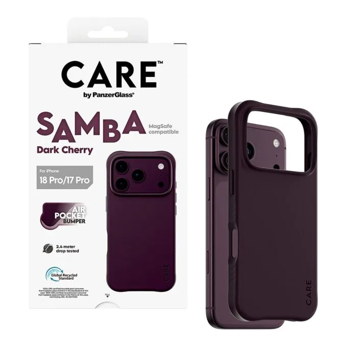 CARE by PanzerGlass Samba Case iP17/18 Pro Dark Cherry MS — image 5
