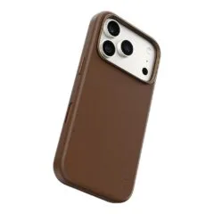 CARE by PanzerGlass Solo Vegan Leather Case Braun m. MagSafe iPhone 17 Pro