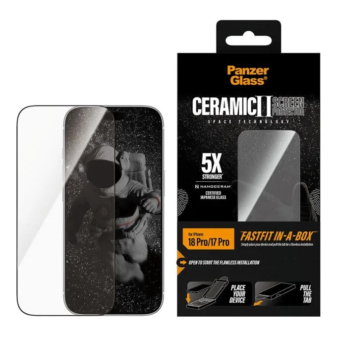PanzerGlass Ceramic Screen Protector iPhone 17 Pro w. FASTFIT IN-A-BOX — image 2