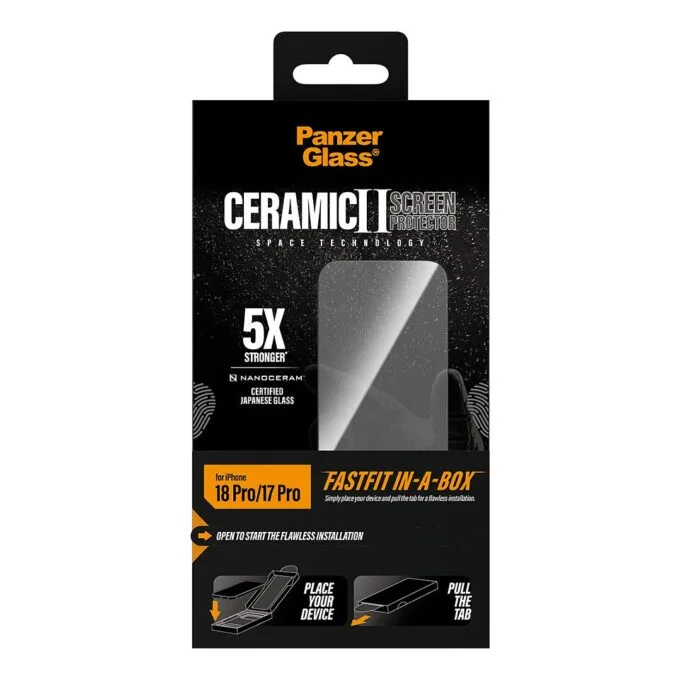 PanzerGlass Ceramic Screen Protector iPhone 17 Pro w. FASTFIT IN-A-BOX — image 3