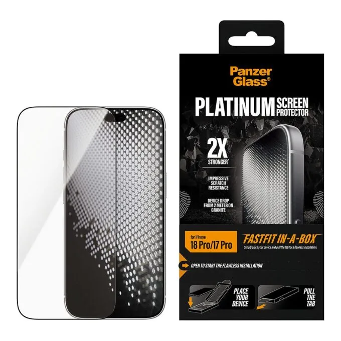 PanzerGlass Platinum Screen Protector iPhone 17 Pro w. FASTFIT IN-A-BOX — image 2
